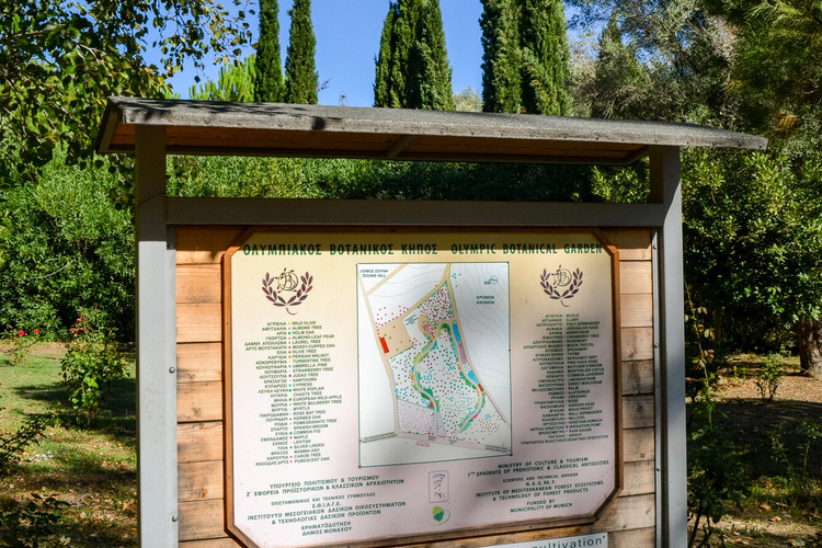 Olympic Botanical Garden - Map