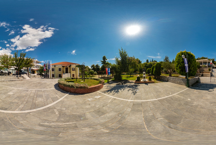 Square of Old Town Hall in Ancient Olympia