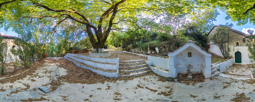 Ι.Μ. Κοιμήσεως της Θεοτόκου Δίβρης (Κάτω Μονή) Πανόραμα